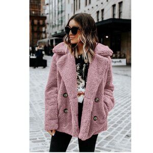 Pink Sherpa Jacket